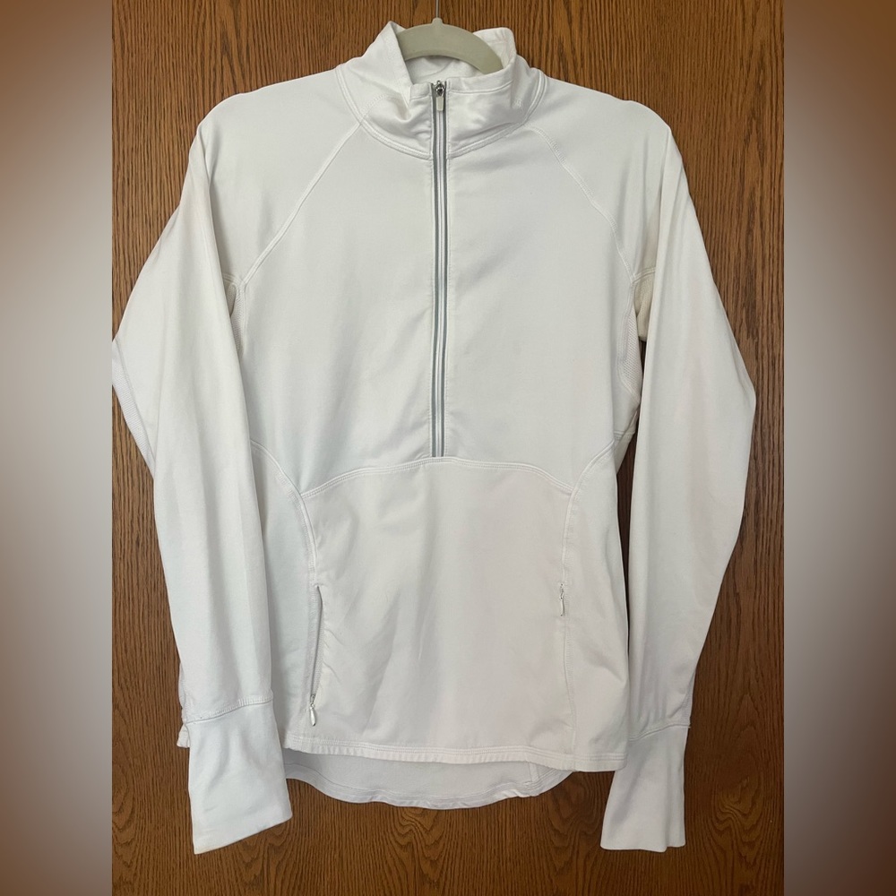 ✨ ATHLETA ✨ plush tech half zip pullover long sleeve with mesh neck inset